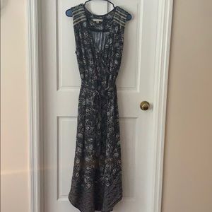 XXL navy blue wrap dress
